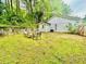 Backyard featuring a green lawn and seating area at 4437 Janice Dr, Snellville, GA 30039