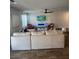 Bright living room with a ceiling fan, white sofa, and stylish decor at , Union City, GA 30349