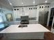 Modern kitchen featuring a large island, stainless steel appliances, and plenty of counter space at 4101 Brookview Se Dr, Atlanta, GA 30339