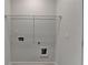 Interior view of laundry room with hookups ready for washer and dryer at 3677 Sorrel Ln, Duluth, GA 30096