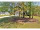Charming home partially obscured by mature trees, featuring a two-car garage and nestled in a lush, green landscape at 5630 Tallantworth Xing, Cumming, GA 30040
