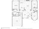 Detailed floor plan showcasing the layout of the home's first floor at 5630 Tallantworth Xing, Cumming, GA 30040