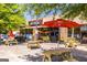 Welcoming commercial building, featuring outdoor seating, vibrant flowers, and convenient parking at 224 Cambridge Ave, Decatur, GA 30030