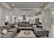 Bright, airy living room seamlessly connects to the modern kitchen, providing an inviting space for Gathering gatherings at 86 Ewing Way, Dacula, GA 30019