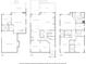 Combined floor plans with basement, kitchen, primary bedroom and additional bedrooms and living areas at 1048 Standard Ne Dr, Brookhaven, GA 30319