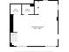 Floor plan of the basement recreation room with a walk-in closet and full bath at 2396 Midvale Cir, Tucker, GA 30084