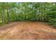 The private backyard is full of mature trees and plenty of space for outdoor activities at 21 Misty Hollow Ct, Euharlee, GA 30145