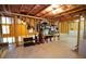 Unfinished basement area with exposed ceiling, framed walls, and visible utilities ready for finishing at 3770 Falling Leaf Ln, Cumming, GA 30041