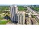 High-rise condominiums with a stunning aerial view of the city and surrounding greenery at 795 Hammond Dr # 2101, Atlanta, GA 30328