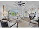 Airy living room with lots of natural light, fan, and an open floor plan at 3552 Clear Creek Nw Xing, Kennesaw, GA 30144
