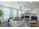 Bright living room with fireplace, stylish furnishings, and large windows offering ample natural light at 107 Iveybrooke Ln # 58, Alpharetta, GA 30009