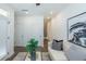 Bright living room with natural light and modern decor with cozy furniture at 107 Iveybrooke Ln # 58, Alpharetta, GA 30009