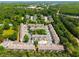 Birds eye view of beautiful townhomes nestled in mature trees with great parking at 2419 Ivey Crest Cir, Tucker, GA 30084