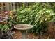 A bird bath surrounded by lush foliage adds charm to the landscape at 4228 Durham Cir, Stone Mountain, GA 30083