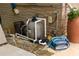 The pool equipment area in the backyard at 4228 Durham Cir, Stone Mountain, GA 30083