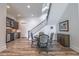 Finished basement with a wet bar, dining area, and recessed lighting at 5635 Cherokee Trce, Cumming, GA 30041