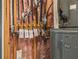 Image shows basement gas lines with shutoffs and a RUUD furnace at 5635 Cherokee Trce, Cumming, GA 30041