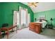 Spacious bedroom with vaulted ceiling, arched window, and neutral carpet at 1016 Lenox Ne Crst, Atlanta, GA 30324