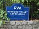 Roxboro Valley Association sign featuring swim and tennis club, property members only at 1016 Lenox Ne Crst, Atlanta, GA 30324