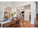 Formal dining room with hardwood floors and views into the living room at 40 Templeton Ln, Villa Rica, GA 30180