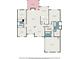 Detailed floor plan of the main level showcasing layout of the kitchen, living and bed rooms at 40 Templeton Ln, Villa Rica, GA 30180