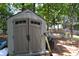 Exterior shot of the shed in the backyard, offering extra storage space at 40 Templeton Ln, Villa Rica, GA 30180