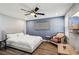 Comfortable bedroom featuring hardwood floors, soft lighting, and a relaxing ambiance at 2015 Cascade Sw Rd, Atlanta, GA 30311