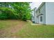 Exterior view of the home's backyard with greenery and landscaping at 3777 Oakland Spring Ct, Snellville, GA 30039