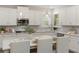 Bright kitchen island with quartz countertops and stylish pendant lighting at 5250 Briarstone Ridge Way, Alpharetta, GA 30022