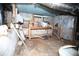 View of the unfinished basement showcasing its storage potential and block wall foundation at 3043 Alston Dr, Decatur, GA 30032