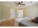 Comfortable bedroom with hardwood floors and a ceiling fan at 785 Alice St, Forest Park, GA 30297