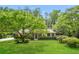 Charming single-story home featuring a lush green lawn and mature trees in a serene setting at 1237 Gale Dr, Norcross, GA 30093