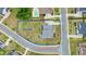 Aerial view of the home and approximate .46 acre lot lines at 2127 Harmony Dr, Canton, GA 30115
