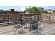 Stylish rooftop deck featuring comfortable seating and cityscape views with the stadium at 172 Haynes Sw St # 107, Atlanta, GA 30313
