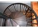Unique spiral staircase with metal steps and railing at 172 Haynes Sw St # 107, Atlanta, GA 30313