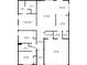 Detailed floor plan featuring multiple bedrooms, bathrooms, living spaces, and garage layout at 806 Village Pl, Loganville, GA 30052