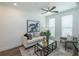 Comfortable living room with large windows, stylish furniture, and contemporary design at 113 Iveybrooke Ln # 61, Alpharetta, GA 30009