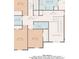 Detailed second floor plan featuring bedroom, bathroom, laundry, and staircase layout at 5395 Fontenoy Ct, Peachtree Corners, GA 30071
