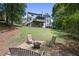 Landscaped backyard with a fire pit seating area, perfect for outdoor gatherings at 2794 Kakki Ct, Marietta, GA 30062