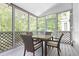 Cozy screened porch with seating area, perfect for enjoying the outdoor scenery at 2794 Kakki Ct, Marietta, GA 30062