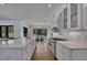 Gourmet kitchen with stainless steel appliances, a large island, and an open layout at 247 Terrace View Dr, Acworth, GA 30101