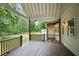 Back porch showing backyard, wooden deck, and the exterior of the home at 1830 Lost Mountain Rd, Powder Springs, GA 30127