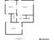 Layout of a multi-room floor plan, showing dimensions of the Gathering room, workout room, bathroom, media room, and hallway at 248 Madison Ave, Decatur, GA 30030