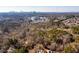 Panoramic aerial view showing a community near wooded areas and city skyline at 883 Heritage Pl, Decatur, GA 30033