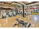 Spacious gym with a variety of equipment, exposed brick, and high ceilings at 170 Boulevard Se # E003, Atlanta, GA 30312