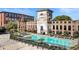 Exterior view of a luxury apartment with a spacious pool area and historic architecture at 170 Boulevard Se # E003, Atlanta, GA 30312