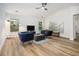 Bright living room with comfortable seating and large windows at 218 3Rd Ave, Avondale Estates, GA 30002