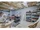 Unfinished basement workshop area, offering plenty of storage and workspace at 544 Pine Way, Dallas, GA 30157