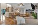 Inviting living room with hardwood floors, open to the kitchen, and featuring comfortable seating at 544 Pine Way, Dallas, GA 30157