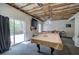 Finished basement featuring a pool table, TV and recreation space at 544 Pine Way, Dallas, GA 30157